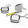 Benutzerdefinierte Mini Retractable Measuring Tape Keychain